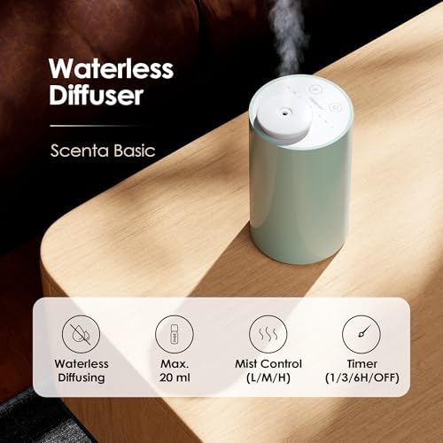 Airversa AN6 Waterless Diffuser for Essential Oil for Home, Room, Green - Image 3
