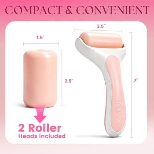 Ice Roller for Face, Premium Facial Ice Roller and 2X Rollers for Long Lasting Cold - Eye Roller for Puffy Eyes & Cold Massage for Migraines (Pink) - Image 2