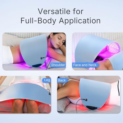 FDA Cleared Red Light Therapy for Face and Neck, 4 Modes LED Mask Light Therapy, Blue Infrared Red Light Therapy Mask for Face, PDT Photons Facial Skin Care Device - Image 6