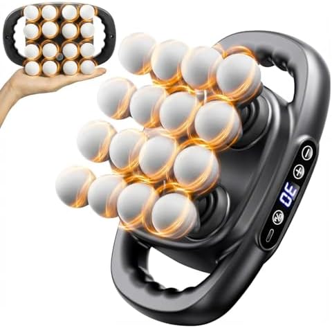 Mini Massage Gun, 2026 Upgrade Portable Deep Tissue Massager with 16 Heads & 3 Modes, 30 Intensity Levels, Ultra-Quiet for Neck, Back, Legs Pain Relief, Ideal for Women, Travel, Home & Office Use by Shineforu