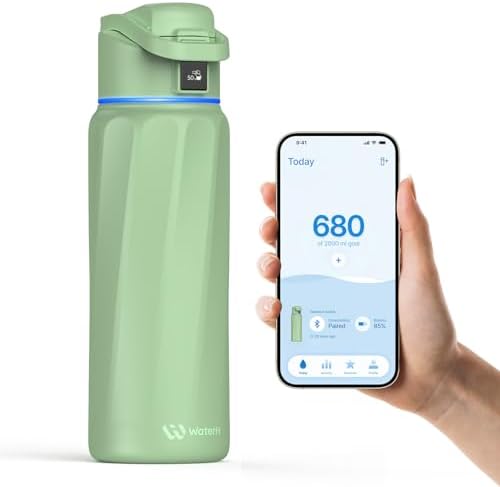 WaterH BOOST Smart Water Bottle Tracker with Reminder to Drink Water, 32oz by WATERH