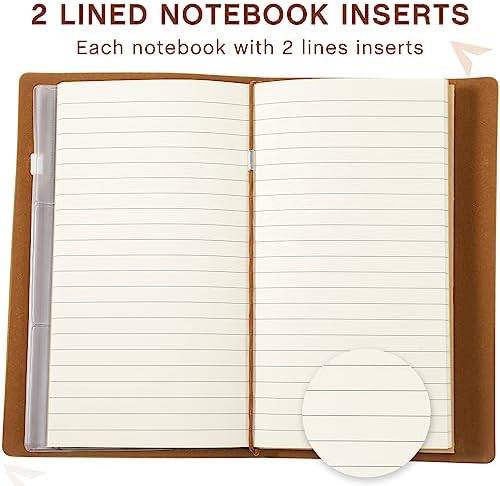 Sabary 16 Pcs A5 Size Refillable Leather Journal Bulk, Neutral Colors - Image 3