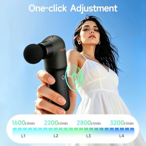 HEYCHY Super Mini Massage Gun, Deep Tissues Percussion Muscle Massager - Image 4