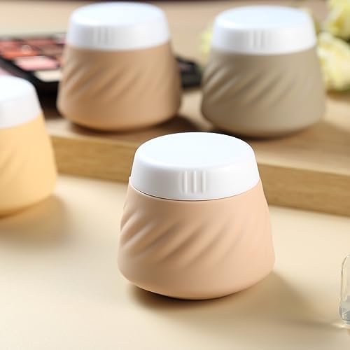 Gemice Silicone Cream Jars TSA Approved Travel Size Containers with Clear Bag, Leak-proof Travel Accessories with Lid for Cosmetic Face Body Hand Cream (4 Pack) - Image 5