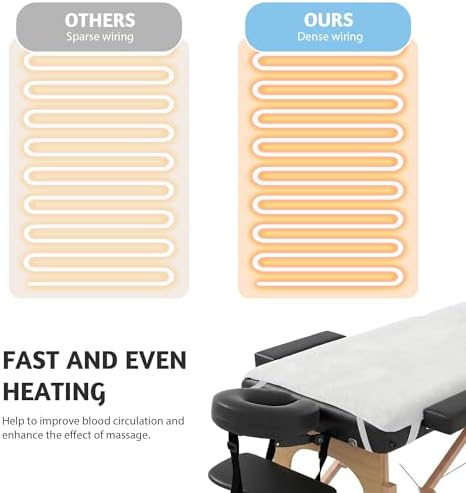 Massage Table Warmer Heating Pad Professional SPA Massage Bed Warmer Pads - Image 4
