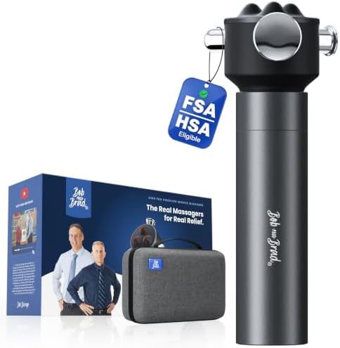 BOB AND BRAD VibeFlow Vibration Massager (Not Percussion), FSA-HSA Eligible Deep Tissue Handheld Therapy Massager Gun for Sensitive Joints, Fascia Release, Trigger Point, Full Body Relief & Recovery by BOBANDBRAD