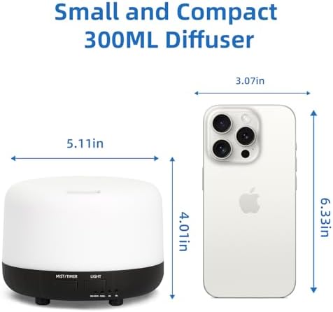 SPLITSKY 300ml Ultrasonic Essential Oil Diffuser with Remote Control - Image 2