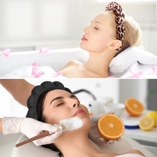 Ztomine Spa Headbands for Facial Skincare, Set of 2 Terry Cloth Headbands for Face Washing, Hair Mask, Skin Treatment - Image 5