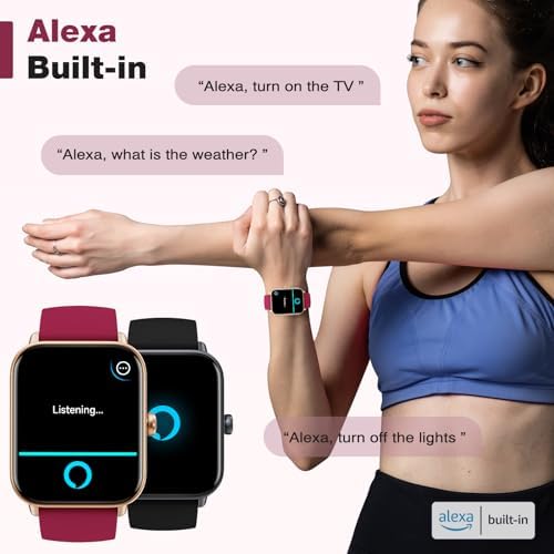 Fitpolo Smart Watch for Women,1.8” Touchscreen, Bluetooth Call, Alexa Built-in,24/7 Heart Rate SpO2 Monitor,Step Counting,Sleep Tracking, IP68 Waterproof Fitness Tracker Watch for Android iPhone - Image 4