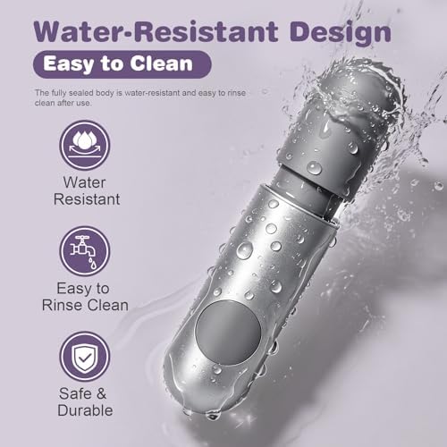 Mini Handheld Vibration Massager, Portable Cordless Massage Wand, 10 Modes Deep Tissue Muscle Relaxation Device, Quiet ≤40 dB Electric Massager for Back Neck Shoulder, Travel Size - Image 6