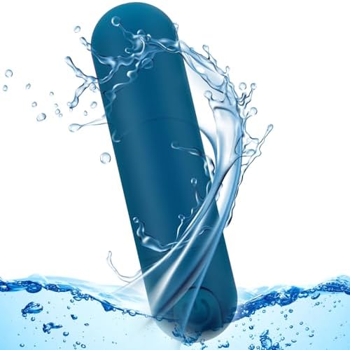 Kverg Mini Massager Waterproof Rechargeable 10 Vibration Blue by Aroprank