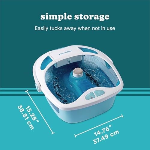 Homedics Shower Bliss Heated Foot Spa, Shower Massage Water Jets - Image 5
