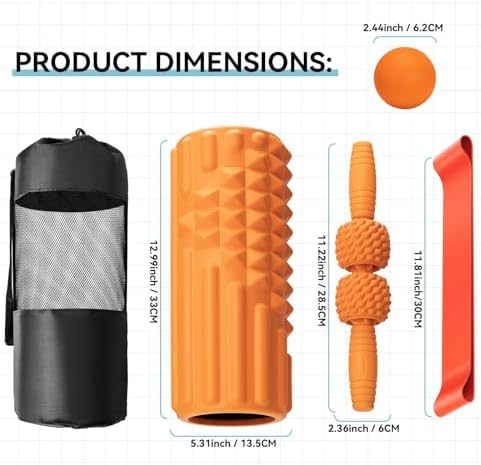 5 in 1 Foam Roller Set, High Density Patented Exercise Roller - Image 2