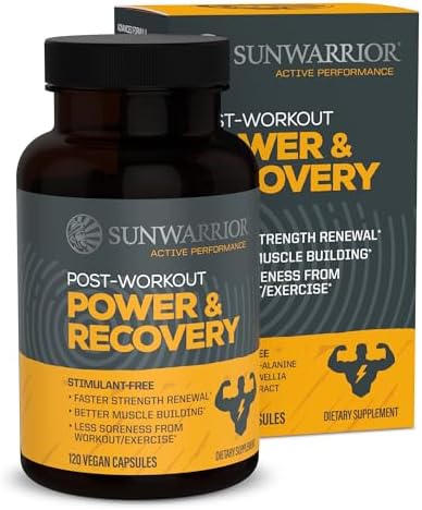 Sunwarrior Active Post Workout Power & Recovery Caps, 120 CT by Sunwarrior