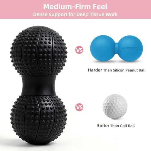 8 Inch Large Peanut Massage Ball Roller for Large Muscle Groups, Deep Tissue Double Massage Ball for Neck,Back,Leg,Low Back,Peanut Myofascia Release Ball for Muscle Knots&Physical Therapy - Image 3