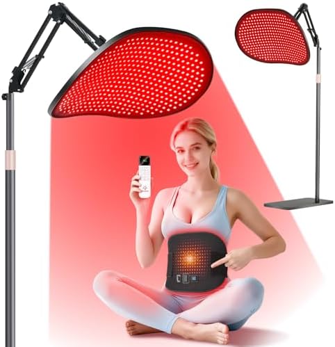 Astarexin Red Light Therapy for Face Body, 2-in-1 Infrared 432 LEDs Light Therapy with 660nm & 850nm Near Redlight Device Large Panel with Wireless Remote Stand Timer by Astarexin