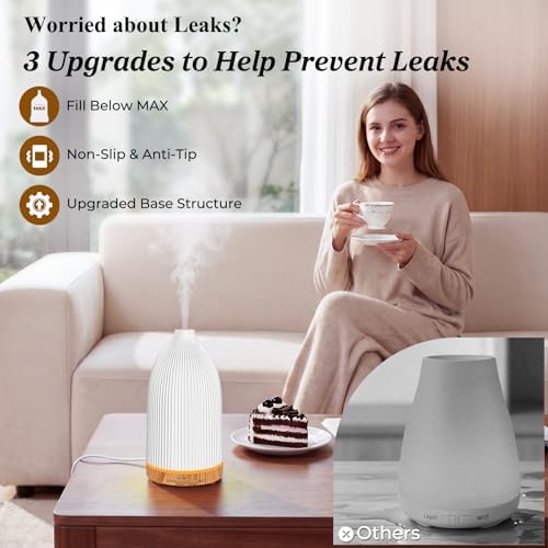 URPOWER 2PCS 150mL Essential Oil Diffusers for Home Aromatherapy Diffuser - Image 5