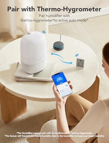 GoveeLife Smart Humidifiers for Bedroom, 3L Top Fill Cool Mist Humidifier - Image 3