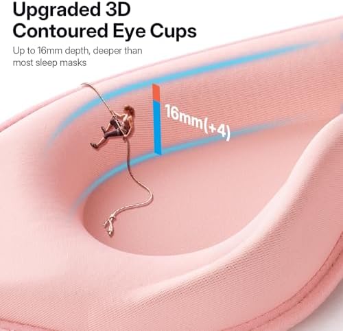 LitBear Sleep Mask for Lash Extension, Blackout Sleeping Mask for Women Men - Image 3
