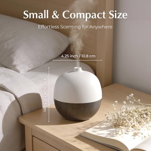 ARVIDSSON Essential Oil Diffuser, 100ml Aromatherapy Diffuser with Mood Light, Ultrasonic Oil Diffusers for Home, Small Diffuser for Essential Oils, Gift for Women - Dark Wood - Image 4