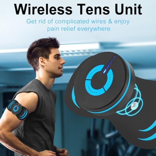 MASTOGO Wireless TENS Unit 6 Mode 10 Intensity - Portable Rechargeable TENS Unit Muscle Stimulator for Pain Relief - Image 2