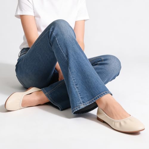 LM Women's Ballet Flats Round Toe Slip On Flats Shoes Casual Dress Shoes Foldable Portable Travel Ballet Flat - Image 2