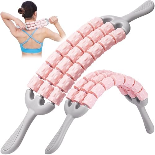 Triple Roller Massage Stick - Body Massager for Muscles - Fascia Rolling Tool - Deep Tissue Therapy for Myofascial Release and Lymphatic Drainage - Handheld Anti Cellulite Device - by Cozlow by Cozlow