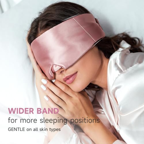 Umisleep Satin Sleep Mask for Side Sleeper, Blackout Eye Mask for Women Men - Image 4