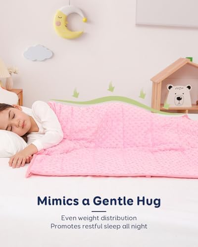 Kivik 7lbs Weighted Blanket, Cooling Soft Minky Dot Heavy Blankets, 41"x60" - Image 2