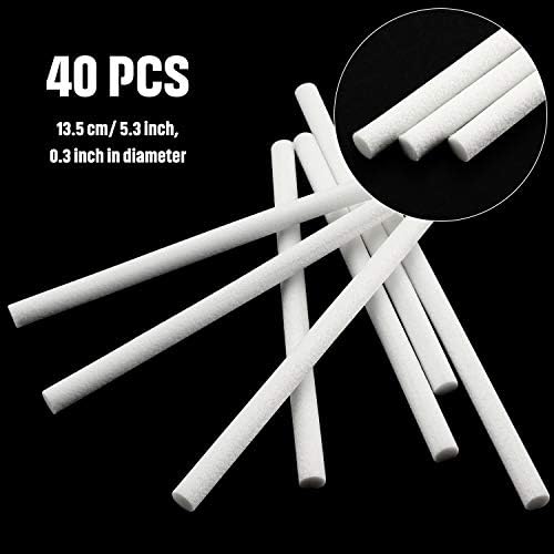 Boao 40 Pack Humidifier Cotton Filter Refill Stick Portable, 5.3 Inch - Image 3