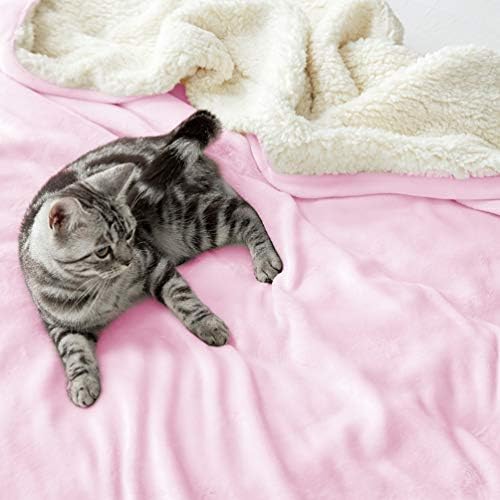 LBRO2M Sherpa Fleece Bed Blanket Super Soft Plush Warm Throw Twin 65"X90" - Image 6