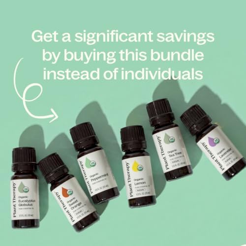 Plant Therapy Top 6 USDA Organic Essential Oil Set for Diffusion & Topical - Image 5