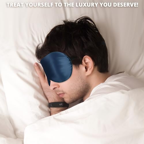 Sleep Mask, 100% 22 Momme Mulberry Silk Eye Mask with Adjustable Strap - Image 7