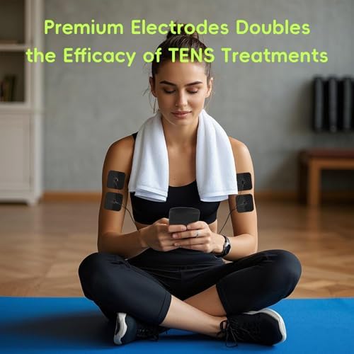 20 Pack TENS Unit Electrode Pads with Wire Cable Combination Set. Reusable Premium Hydrogel Self-Adhesive TENS Unit Replacement Pads, Compatible with Belifu, AVCOO, NURSAL, TENS 7000, AUVON, Neocarbon - Image 7