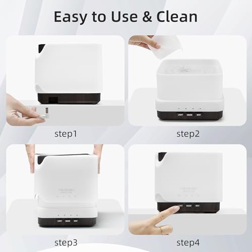 ASAKUKI Essential Oil Diffuser for Home Large 700 ml Humidifier - Image 6