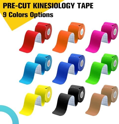 3 Pack Kinesiology Tape Precut, 60 Athletic Strips for Knee & Shoulder - Image 6