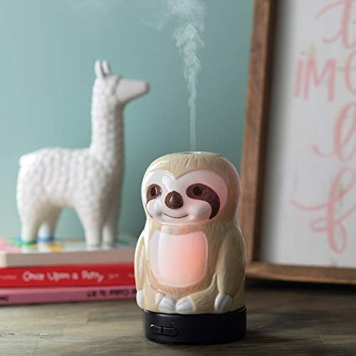 Airome Sloth Medium Essential Oil Diffuser|100 mL Humidifying Ultrasonic Aromatherapy Diffuser 8 Colorful LED Lights, Intermittent & Continual Mist, Auto Shut-Off - Image 3
