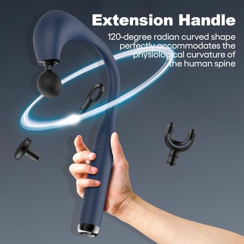 Fronnor Massage Gun Deep Tissue with Extended Handle Revolutionary U-Shaped Back Massager - Image 3