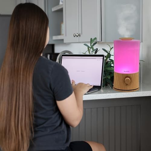 BlueHills Premium 2000 ML XL Large Essential Oil Diffuser Aromatherapy Humidifier for Large Room Home 40 Hour Run Huge Coverage Area 2 Liter Extra Large Capacity Huge Diffuser Wood Grain E005 - Image 3