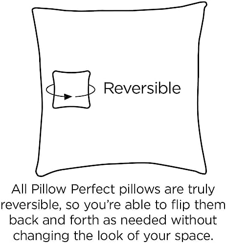 Pillow Perfect Tory Solid Indoor/Outdoor Large Lumbar Pillow Plush Fill, Weather and Fade Resistant, Large Lumbar - 16.5" x 24.5", Aqua, 2 Count - Image 3