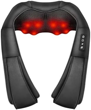 iKristin Neck Massager with Heat, Shiatsu Massager Deep Tissue 3D Kneading by iKristin