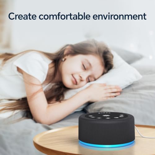 Sound Machine White Noise Brown Noise Machine Night Light 30 Non Looping Sounds 12 Lights 5 Timers Sleep Sounds Machine 36 Adjustable Volume Memory Function for Baby Kids Adult Home Office Travel - Image 5