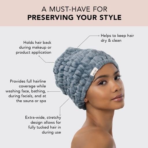 Kitsch Spa Headband for Women - Face Wash Headband Misty Blue, 1pc - Image 2