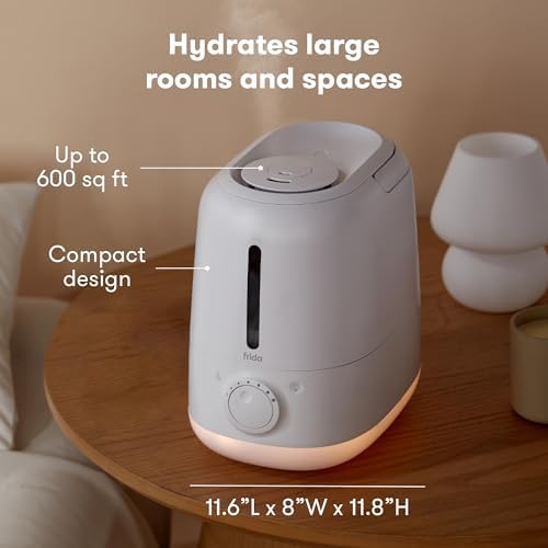 Frida Baby 3-in-1 XL Top Fill Cool Mist Humidifier for Bedroom, Essentials - Image 3