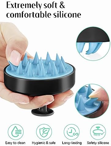 HEETA Scalp Massager Hair Growth Scrubber for Dandruff Removal Hair Care - Image 3