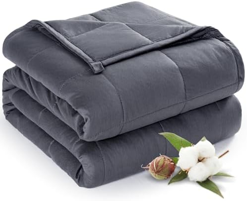 Sivio Cotton Weighted Blanket for Adults, King Size 80"x87" 25 lbs by Sivio