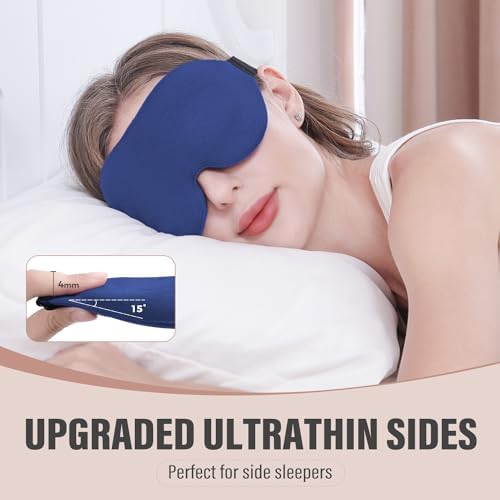 YIVIEW Sleep Mask for Side Sleeper, Light Blocking Zero Pressure Blindfold - Image 2