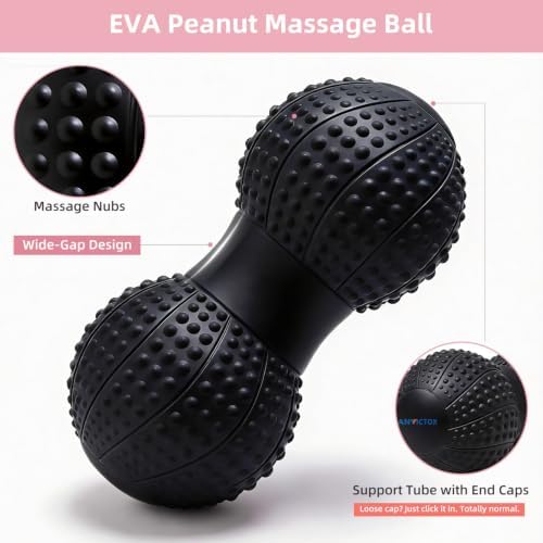8 Inch Large Peanut Massage Ball Roller for Large Muscle Groups, Deep Tissue Double Massage Ball for Neck,Back,Leg,Low Back,Peanut Myofascia Release Ball for Muscle Knots&Physical Therapy - Image 4
