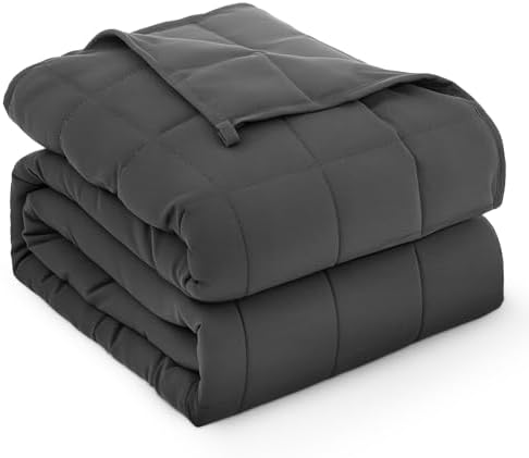 Weighted Blanket for Adults 15lbs, Queen Size Heavy Blanket for 125-180lbs, Weighted Throw Blanket with Premium Glass Beads, Soft Thick Blanket for Adult All-Season, 60 x 80 inches, Dark Grey by greatdaxing