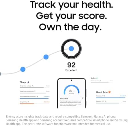 SAMSUNG Galaxy Ring, AI Smart Ring, Size First w/Sizing Kit, No App Subscription, Fitness Monitor, Sleep Tracker, Up to 7-Day Battery, Size 12, Titanium Silver [US Version, 1Yr Manufacturer Warranty] - Image 6